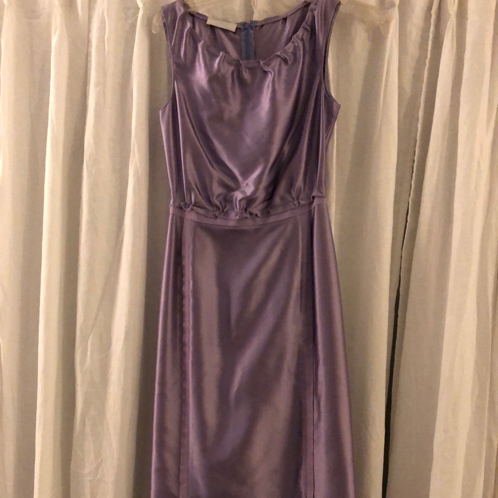 Authentic lilac satin Prada cocktail dress.
